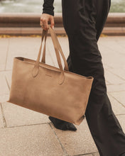 Load image into Gallery viewer, Elke Suedette Tote Bag Honey