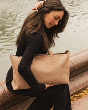 Load image into Gallery viewer, Elke Suedette Tote Bag Honey