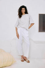 Load image into Gallery viewer, Studio Stripe T Shirt Stone