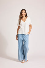 Load image into Gallery viewer, Artemis V Knit Top White