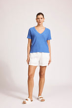 Load image into Gallery viewer, Artemis V Knit Top Agean