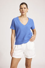 Load image into Gallery viewer, Artemis V Knit Top Agean