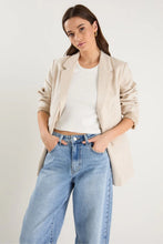 Load image into Gallery viewer, Pillar Cream Linen 2 Button Blazer