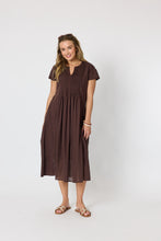Load image into Gallery viewer, Acacia Cotton Dress Coffee