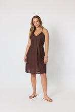 Load image into Gallery viewer, Acacia Cotton Dress Coffee