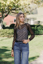 Load image into Gallery viewer, Knox Lace long Sleeve Black