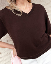 Load image into Gallery viewer, Lilia SSLV Knit Chocolate