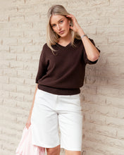 Load image into Gallery viewer, Lilia SSLV Knit Chocolate