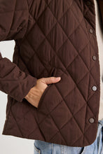 Load image into Gallery viewer, Absolute Chocolate Collared Quilted Jacket