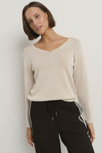 Load image into Gallery viewer, Afternoon Natural Relaxed V Neck Knit Jumper