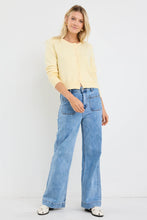 Load image into Gallery viewer, Allegiance Lemon Crew Neck Cardi