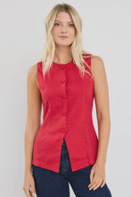 Load image into Gallery viewer, Aloft Red Fitted Long Vest