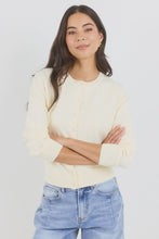 Load image into Gallery viewer, Autograph Butter Fine Gauge Crewneck Cardigan