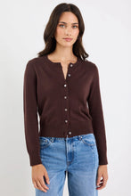 Load image into Gallery viewer, Autograph Chocolate Soft Fine Gauge Crewneck Cardi