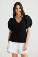 Load image into Gallery viewer, Abigail V Neck Black