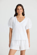 Load image into Gallery viewer, Abigail V Neck White