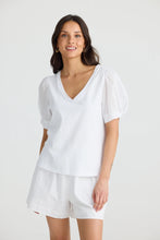 Load image into Gallery viewer, Abigail V Neck White
