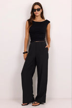 Load image into Gallery viewer, Charmed Soft Black Wide Leg Pant
