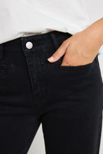 Load image into Gallery viewer, Concert Black Mid Rise Wide Leg Jean