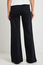Load image into Gallery viewer, Concert Black Mid Rise Wide Leg Jean
