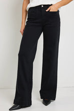 Load image into Gallery viewer, Concert Black Mid Rise Wide Leg Jean