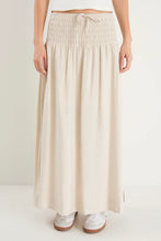 Load image into Gallery viewer, Byron NaturalLinen Shirred Waist Maxi Skirt