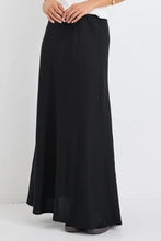 Load image into Gallery viewer, Lagos Black Linen Bias Cut Maxi Skirt