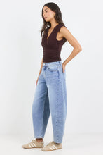 Load image into Gallery viewer, Graduate Light Blue Stretch Barrel Jean