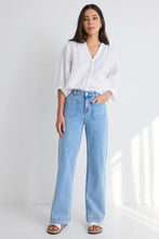 Load image into Gallery viewer, Zoey High Rise Wide Leg Light Blue