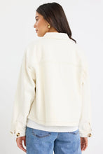 Load image into Gallery viewer, Echo Ecru Patch Pocket Denim Jacket / Ecru