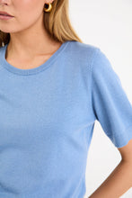 Load image into Gallery viewer, Edition Sky Blue Crewneck Cashmere Blend Knit Tee