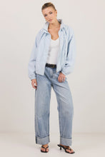 Load image into Gallery viewer, Element Ice Blue Funnel Neck Bomber Jacket