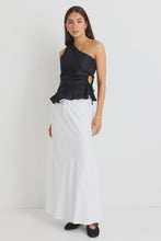 Load image into Gallery viewer, Summit White Tie Waist Bias Maxi Skirt