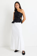 Load image into Gallery viewer, Summit White Tie Waist Bias Maxi Skirt