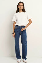 Load image into Gallery viewer, Hudson Mid Blue Mid Rise Straight Leg Jean