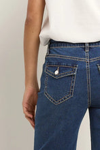 Load image into Gallery viewer, Hudson Mid Blue Mid Rise Straight Leg Jean