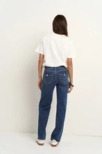Load image into Gallery viewer, Hudson Mid Blue Mid Rise Straight Leg Jean