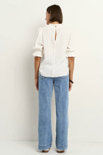 Load image into Gallery viewer, Influential Ivory Textured High Neck Top