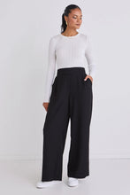 Load image into Gallery viewer, Instinctive Black Recycled Stretch Back Pant