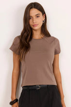 Load image into Gallery viewer, Observe Mocha Baby Tee