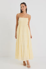 Load image into Gallery viewer, Offshore Butter Shirred Cotton Strappy Maxi Dress