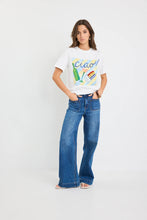 Load image into Gallery viewer, Paradiso Paradise Print Ivory Boxy Tee