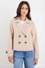 Load image into Gallery viewer, Pathway Taupe Cropped Trench Jacket