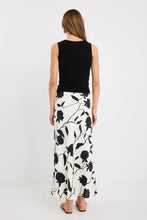 Load image into Gallery viewer, Prodigy Ivory Floral Bias Cut Midi Skirt