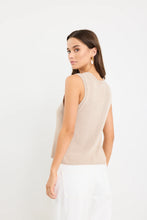 Load image into Gallery viewer, Salute Sand Relaxed Sleeveless Knit Tank Top