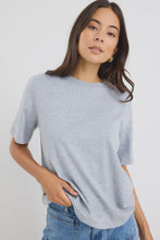 Load image into Gallery viewer, Street Grey Marle Crew Neck Short Sleeved Boxy Tee
