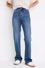 Load image into Gallery viewer, Soho Mid Blue High Rise Comfort Fit Straight Jean Mid Blue