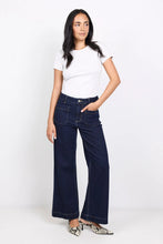 Load image into Gallery viewer, Zoey Indigo Petite High Rise Wide Leg Denim