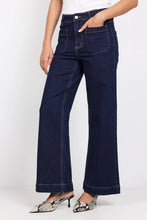 Load image into Gallery viewer, Zoey Indigo Petite High Rise Wide Leg Denim