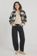 Load image into Gallery viewer, Sweeping Grey Check Soft Jacket
